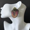 Сережки серії «Totem» Бордо