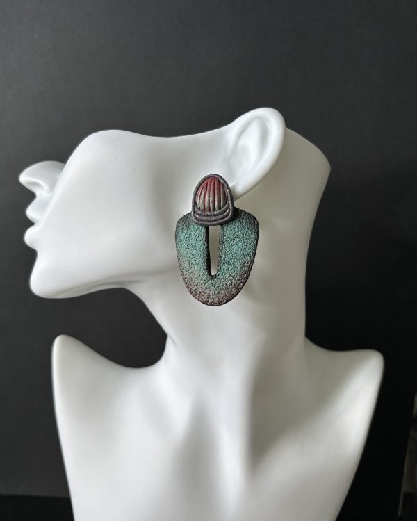 Сережки серії «Totem» Денім