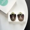 Сережки серії «Totem» Коричневий