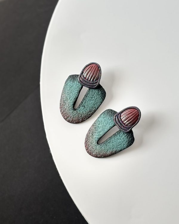 Сережки серії «Totem» Денім