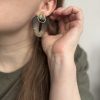 Сережки серії «Totem» Коричневий