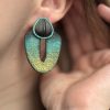 Сережки серії «Totem» Блакитні