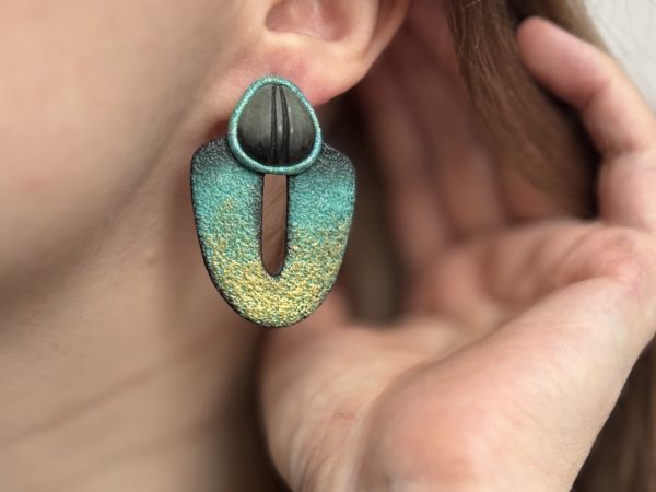 Сережки серії «Totem» Блакитні
